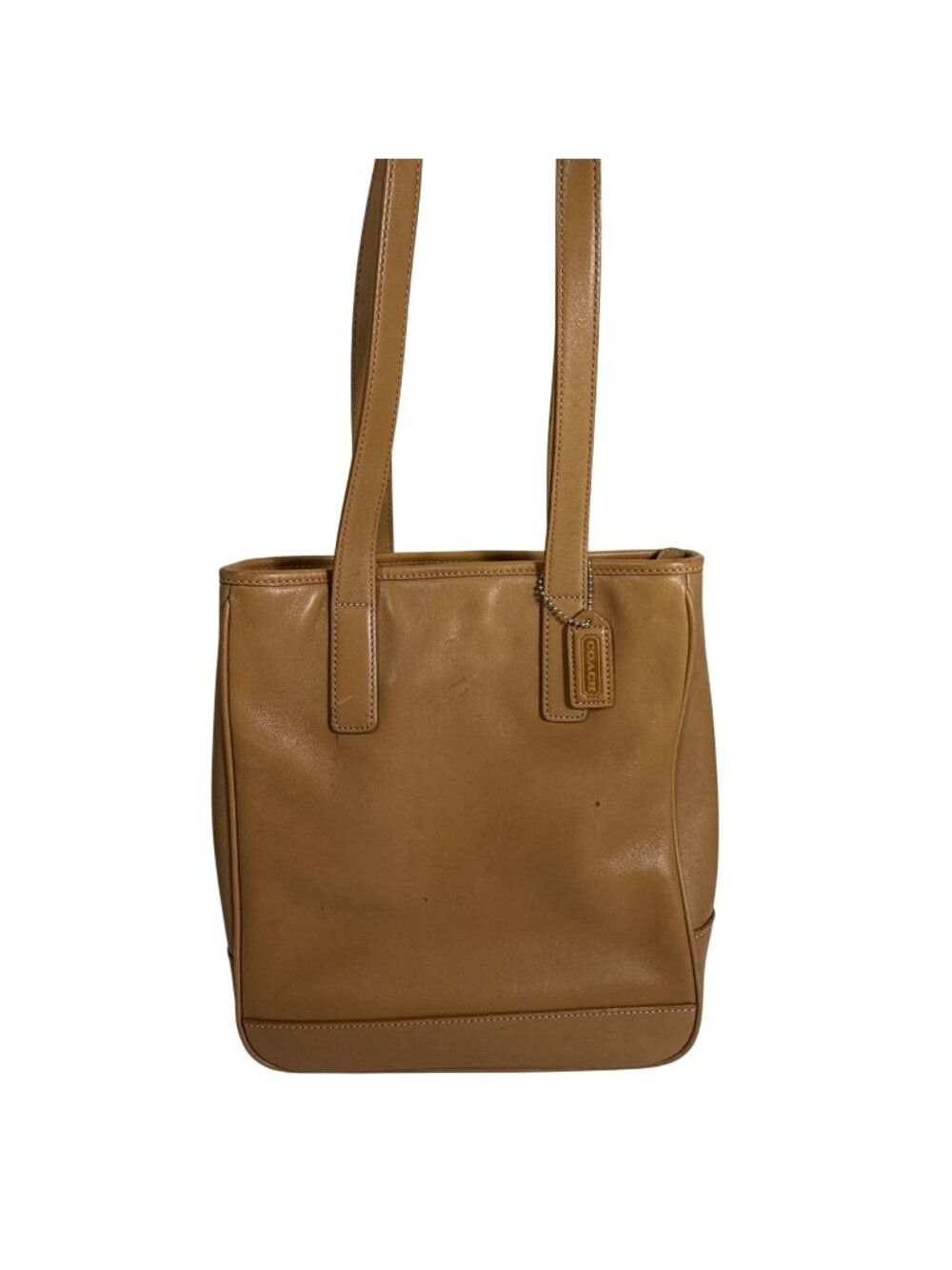 VTG Coach Leather Hampton Lunch Tote Tan Beige Style 7776 w/ Hang Tag